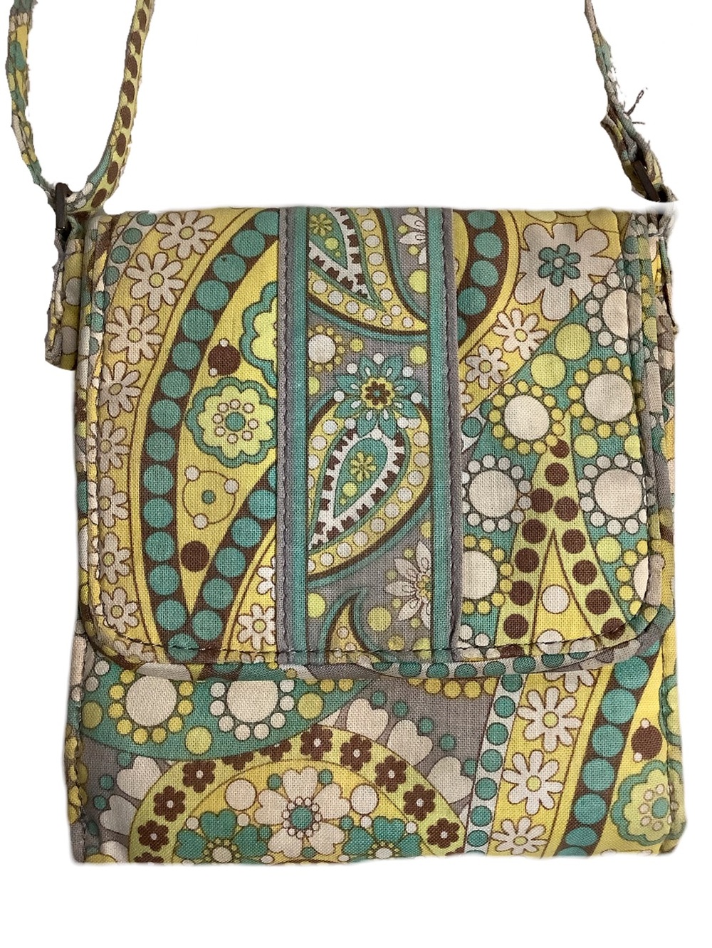 Vera Bradley Lemon Parfait Crossbody Bag Retired Pattern